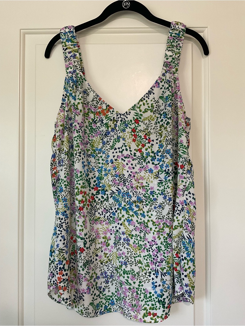CAbi Multicolor Floral V-Neck Camisole